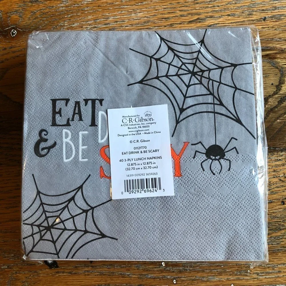 CR Gibson Halloween Lunch Napkins 40 count